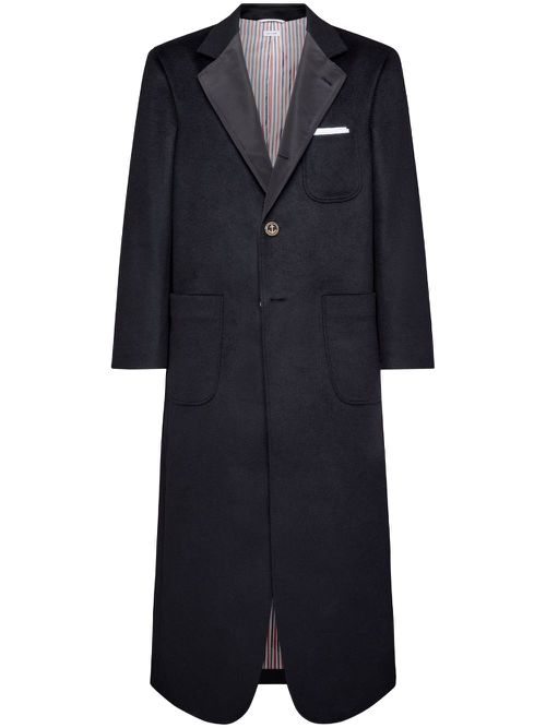 Notched-collar coat - Black
