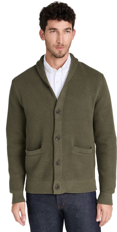 Crawford Cardigan Fatigue Olive