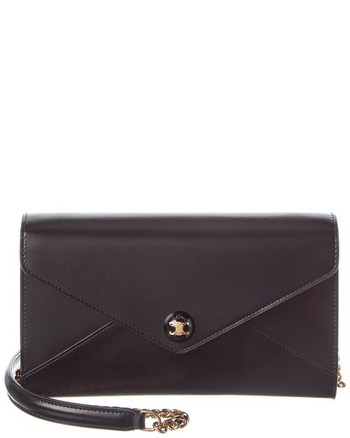 Envelope Leather Wallet On Chain