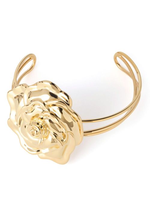 Rose choker necklace - Gold
