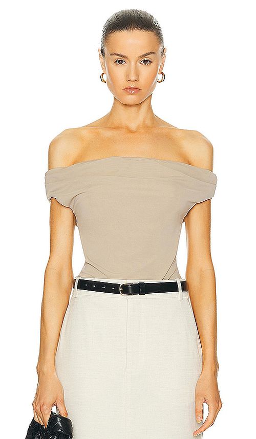 L'Academie Fio Top in Beige - Beige. L also in