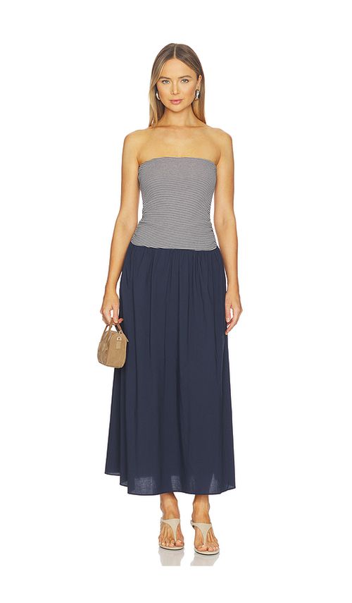 HEARTLOOM Mikella Dress in Navy. L. Also in M, S