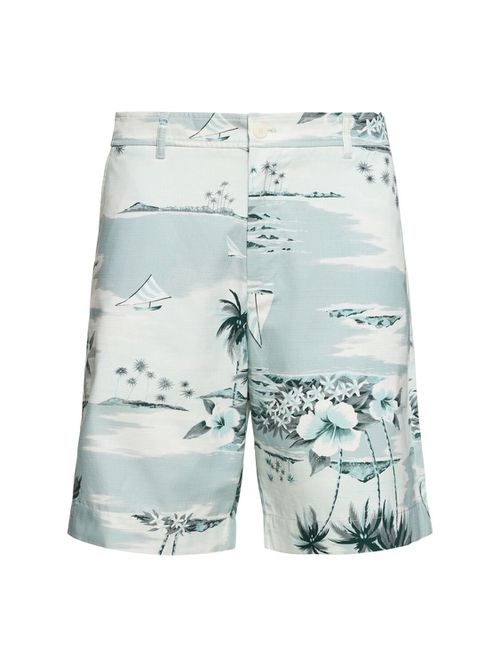 Board Printed Cotton Shorts