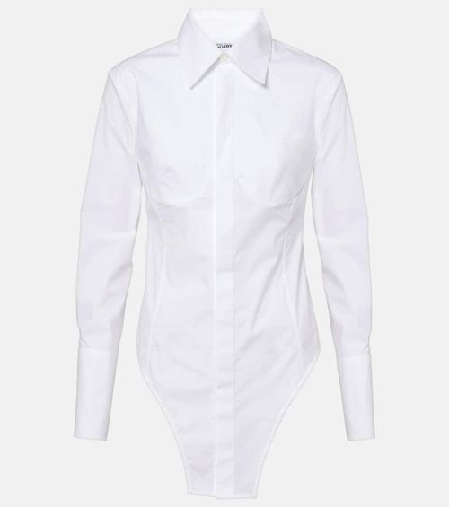 Cotton-blend poplin shirt