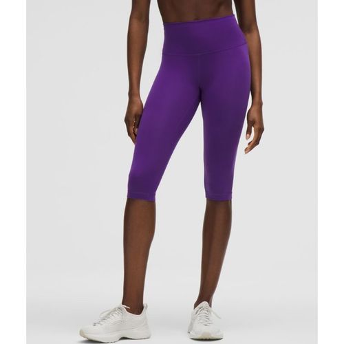 Lululemon – Women's Wunder Train High-Rise Crop Leggings – 15" – Color Purple