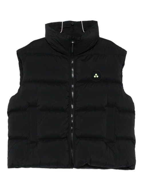 Padded Down Vest — Black