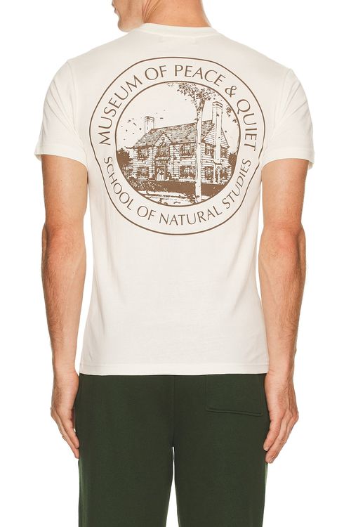 Museum of Peace and Quiet Natural Studies T-Shirt in White - White. M also in XS, S, L, XL/1X