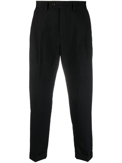 Cropped tailored trousers - Black
