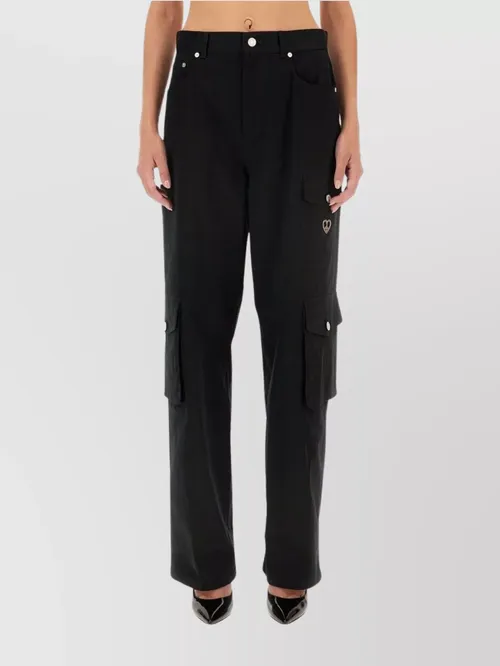 Moschino - utility cargo pants button detailing