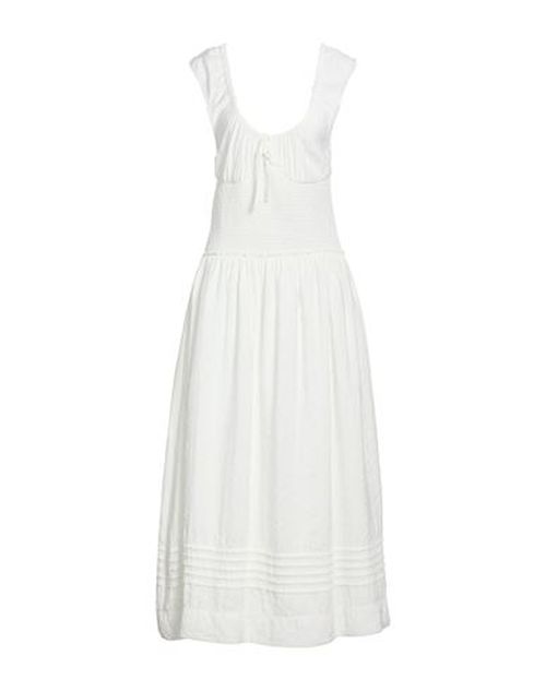 Woman Maxi dress White Size 6 Modal, Polyester