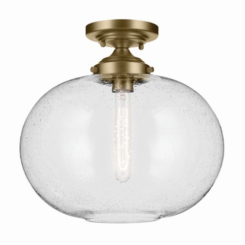 Natural Brass Flush Mount from the Avery Collection
