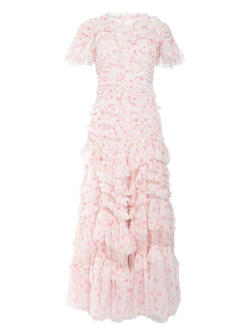Needle & Thread Rose Ditsy gown - Pink