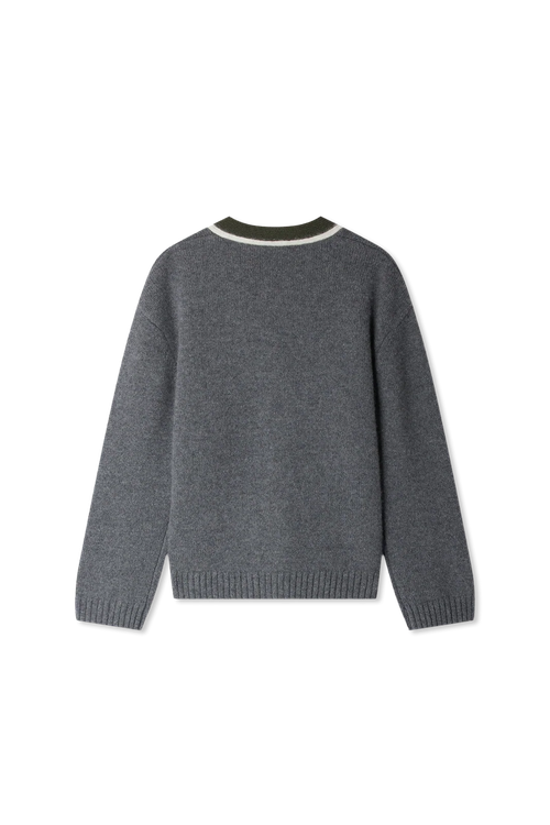 Cashmere Cardigan, Unisex, Grey