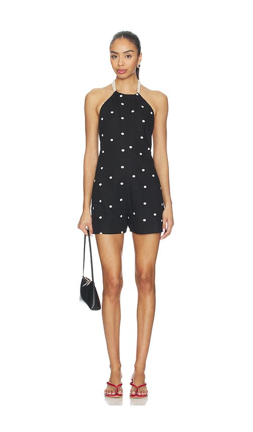 Maude Club Nica Romper in Black. L. Also in M, S