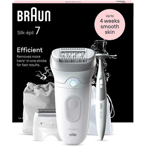 Braun Silk-Épil 7 Epilator For Easy Hair Removal Lasting Smooth Skin