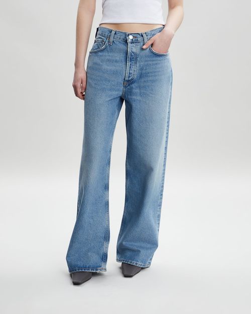Agolde Jeans Low Slung Baggy In Libertine Light blue