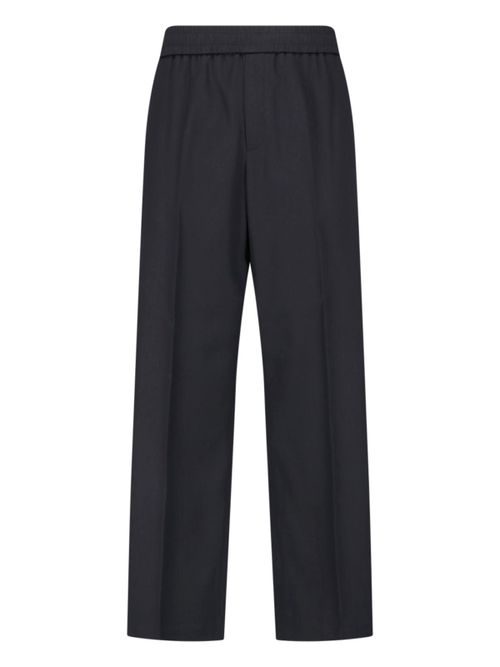 Men's Virgin Wool Trousers with Cotton Pocket Lining