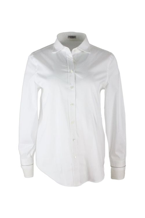 Shirt In Cotton Stretch