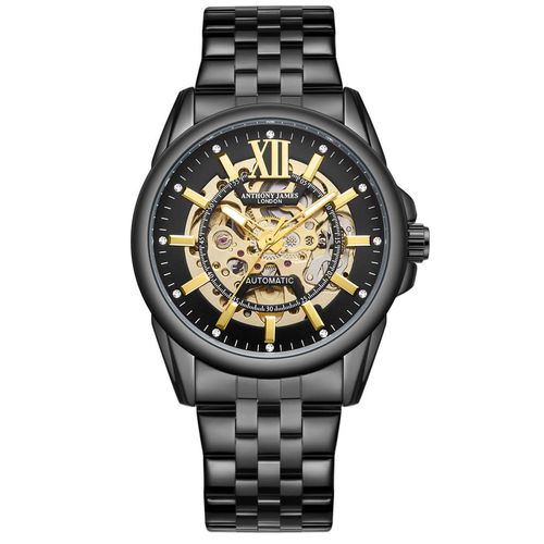 Mystique Automatic Gold-tone Dial Mens Watch AJ013N2