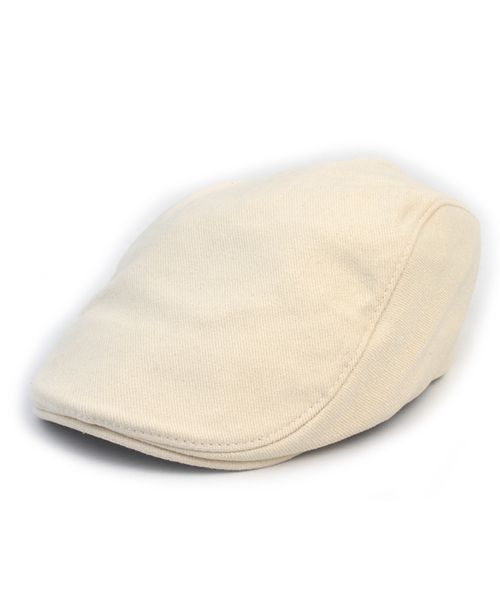 Simple Hard Cotton Ivory Huntingcap 