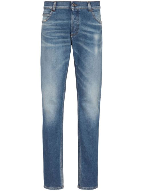 Mid-rise slim-fit jeans - Blue