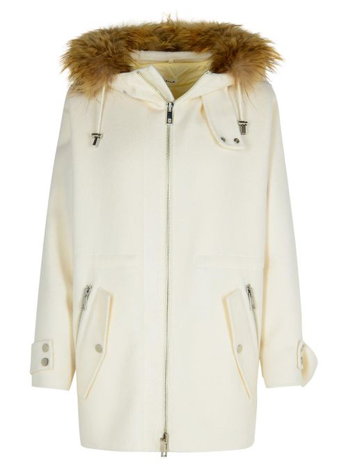 Leak Cream Wool Parka