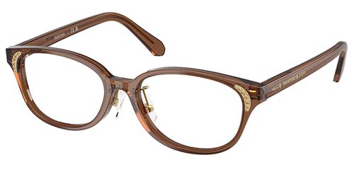 Swarovski SK2040D Asian Fit 1067 Women’s Eyeglasses Brown  52 - Blue Light Block Available