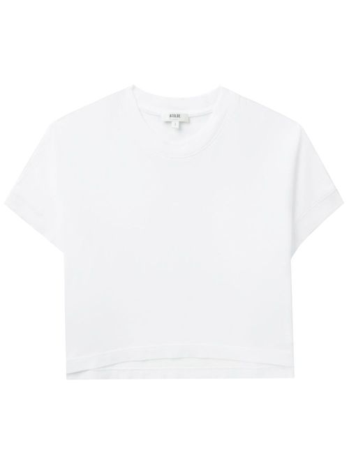 Cropped cotton T-shirt - White