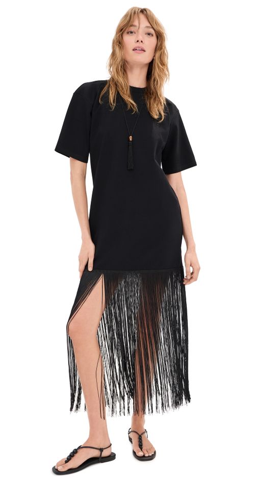 Fringe Nico Dress Elderberry/Red