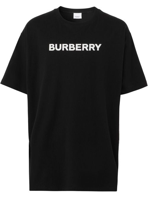 Burberry Harriston Printed Logo T-shirt in Black - Black