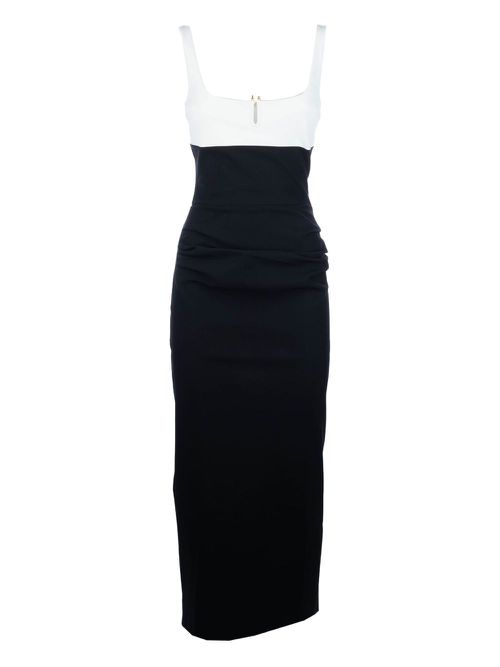CHIARA BONI La Petite Robe colour-block midi dress - Black
