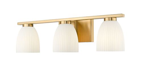 Naya 3-Light Bathroom Vanity Light in Modern Gold