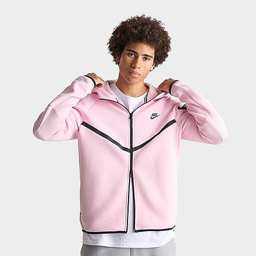 Men's Tech Fleece Windrunner Full-Zip Hoodie in Pink Foam/Black