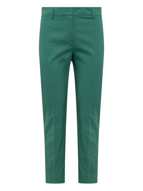 Pressed-crease tailored trousers - Green