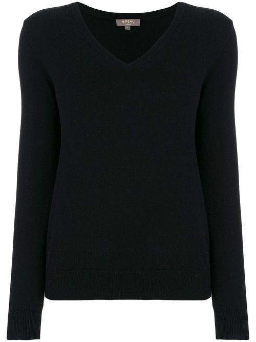 Cashmere V-neck jumper - Black