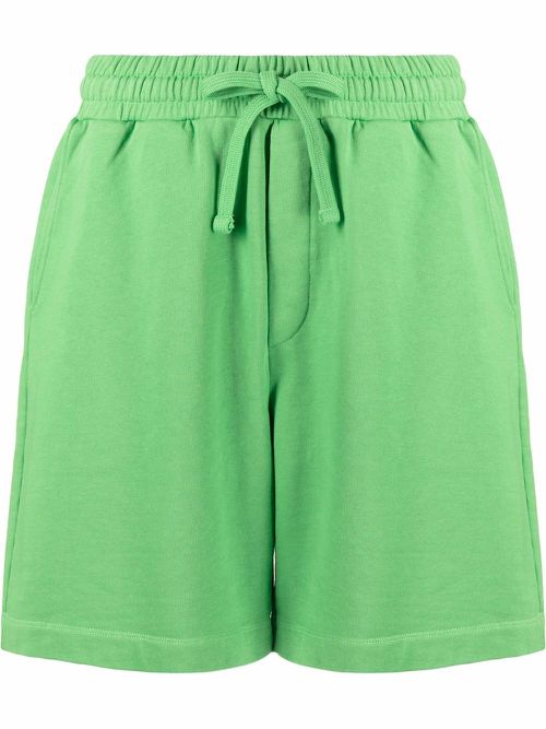 Organic cotton drawstring shorts - Green