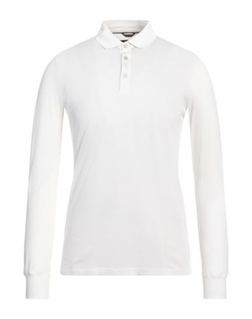 Moorer Man Polo shirt White Size 36 Cotton