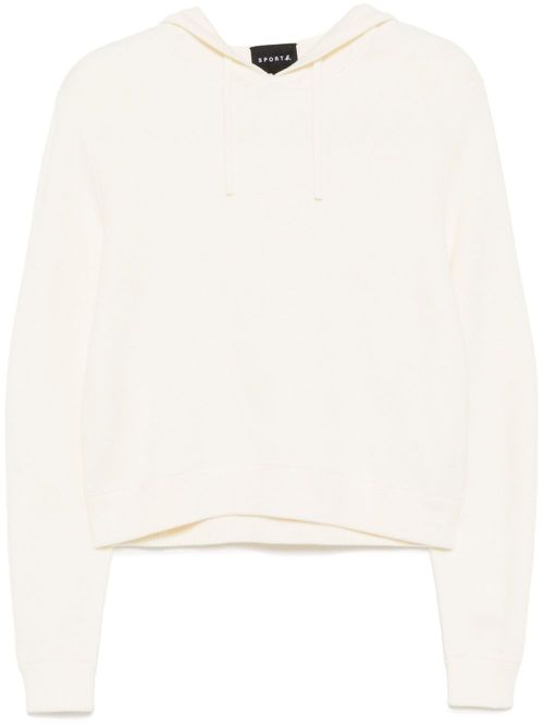 Jacquard hoodie - White