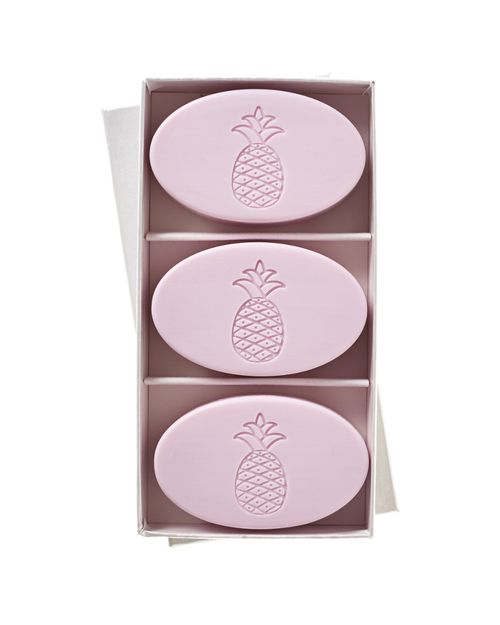 "Pineapple" Set of 3 Lavender Soap Bars