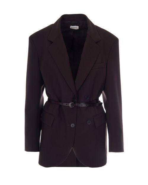 Dark Brown Notched Lapel Jacket