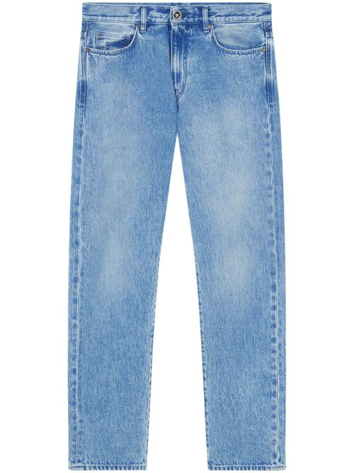 Straight-leg denim trousers - Blue