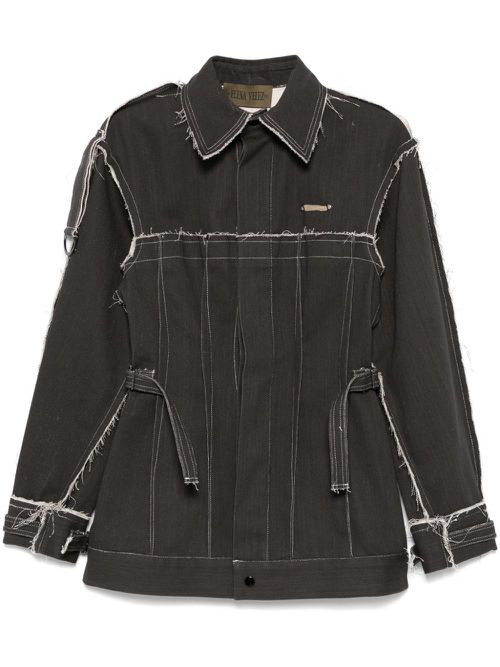 Darted denim jacket - Grey