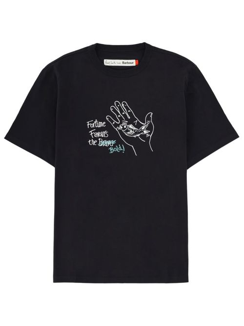 Cotton T-shirt X Barbour