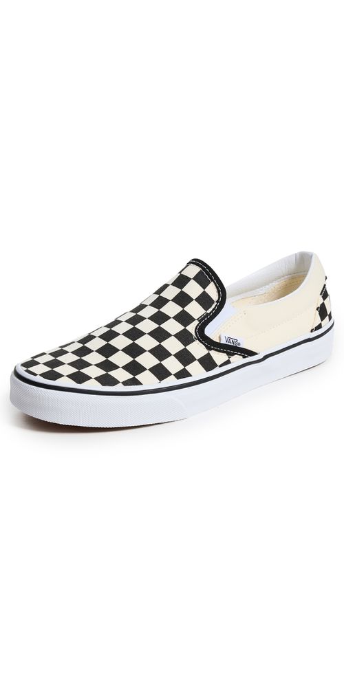Slip On Sneakers Checkerboard Black/Off White W