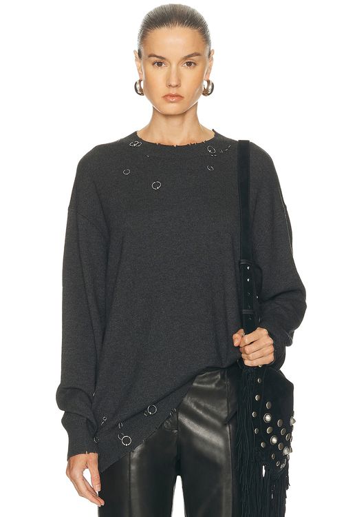 Isabel Marant Cassandre Sweater in Anthracite - Charcoal. 40 also