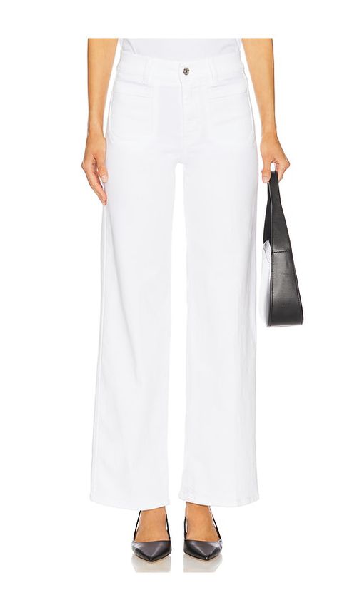FRAME Le Slim Palazzo Modernist Pocket Jeans in White. -  34 also in 23, 24, 25, 26, 27, 28, 29, 30
