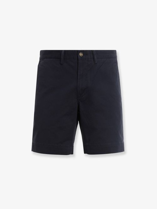 Stretch Cotton Shorts — Navy