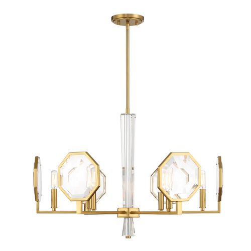 Leighton 6-Light Chandelier in Warm Bra