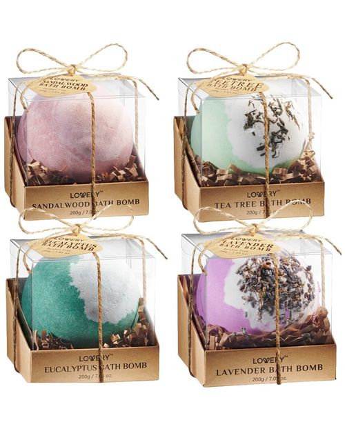 4pc Handmade Bath Bombs Gift Set