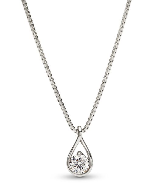Infinite Lab-Grown Diamond Pendant Necklace - White Gold